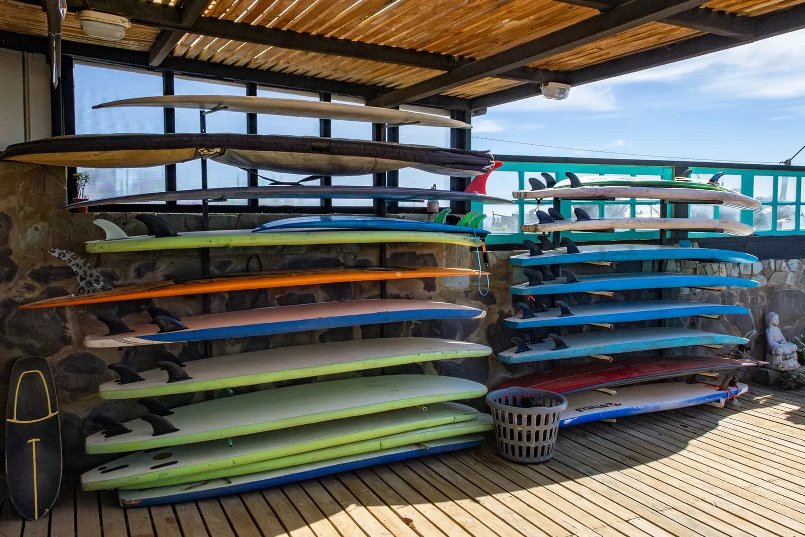 Tablas de surf de La Puntilla en Pichilemu